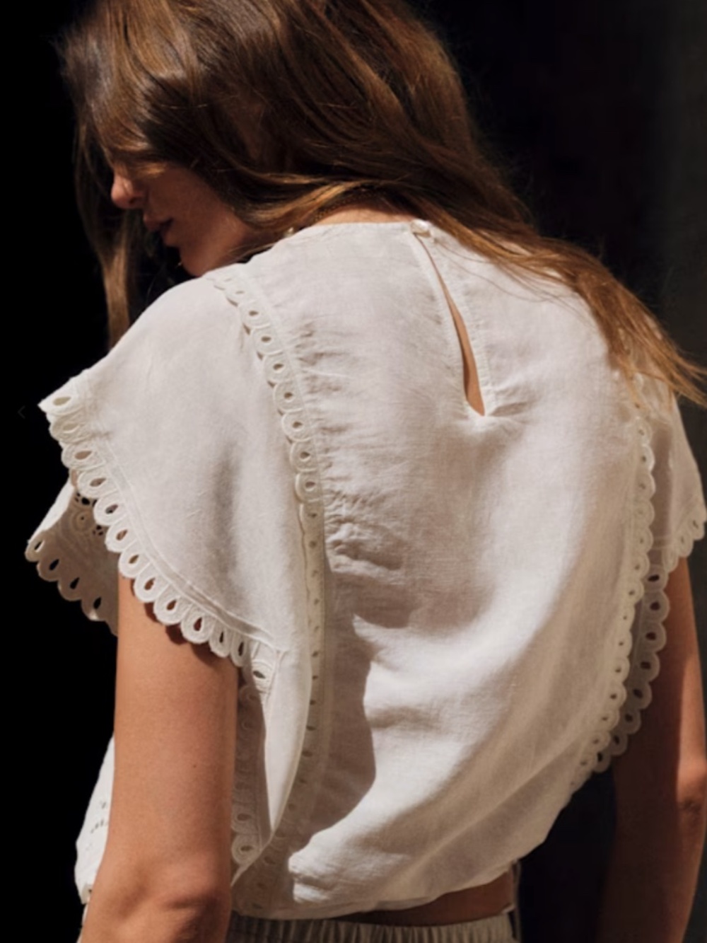 Sezane - Tamy Blouse - Embroidered Ecru - 38 - NWT - Picture 2 of 9